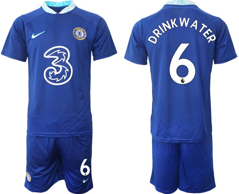 Men 2022-2023 Club Chelsea FC home blue #6 Soccer Jersey->chelsea jersey->Soccer Club Jersey